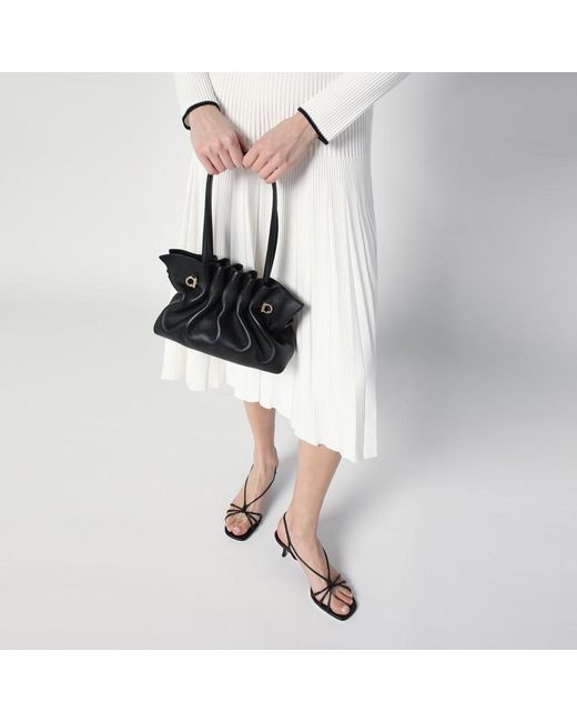 Soft-bag small nera in pelle di Ferragamo in Black