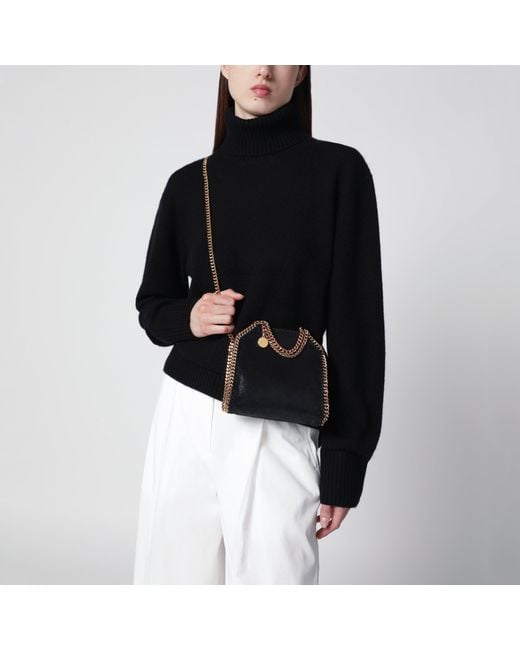 Stella McCartney Black Falabella Tote Bag Micro
