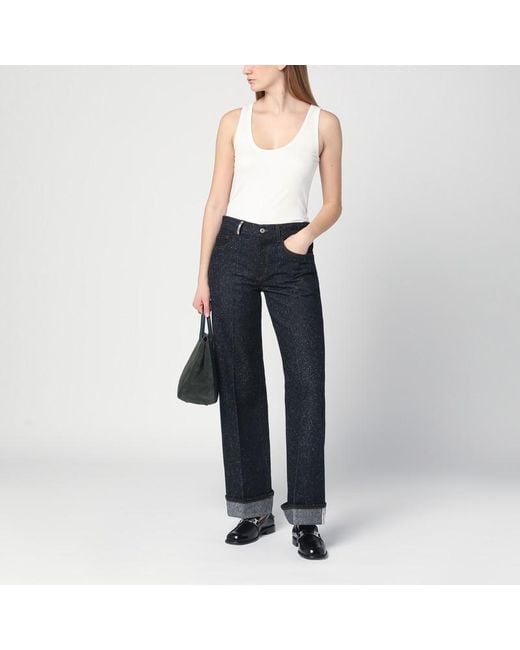Burberry Blue Jeans With Turn-Ups