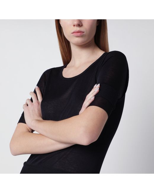 Lemaire Black Midnight Trompe-L'Oeil Top