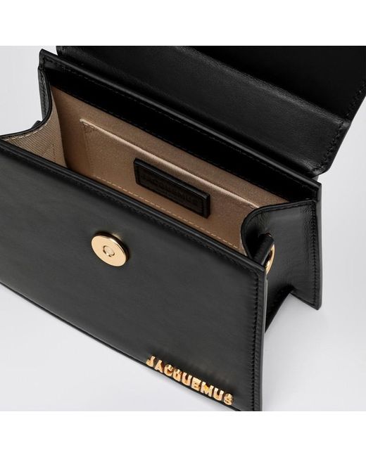 Jacquemus Black Schwarze Tasche Le Chiquito Moyen Aus Leder