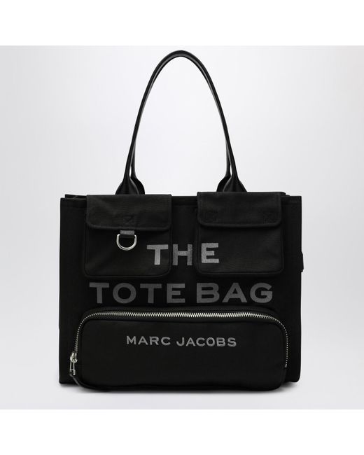 Longchamp Black The Cargo Canvas Large Tote Bag