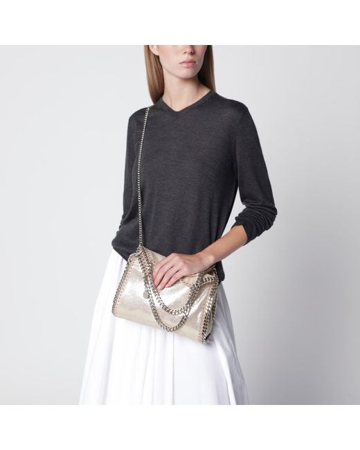 Stella McCartney White Light Falabella Mini Tote Bag