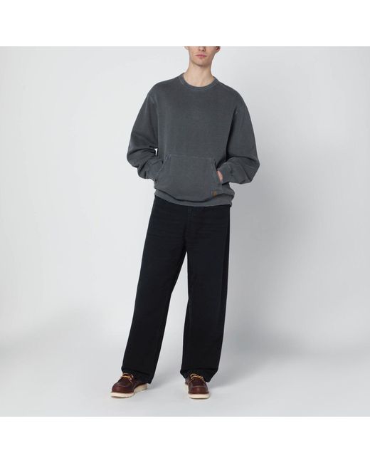 Carhartt Gray Torion Sweatshirt/Grind Washed for men