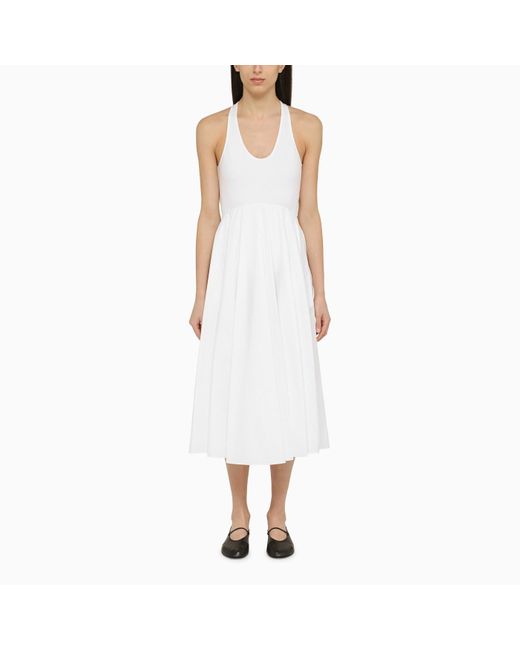 Alaïa White Cotton Tank Dress