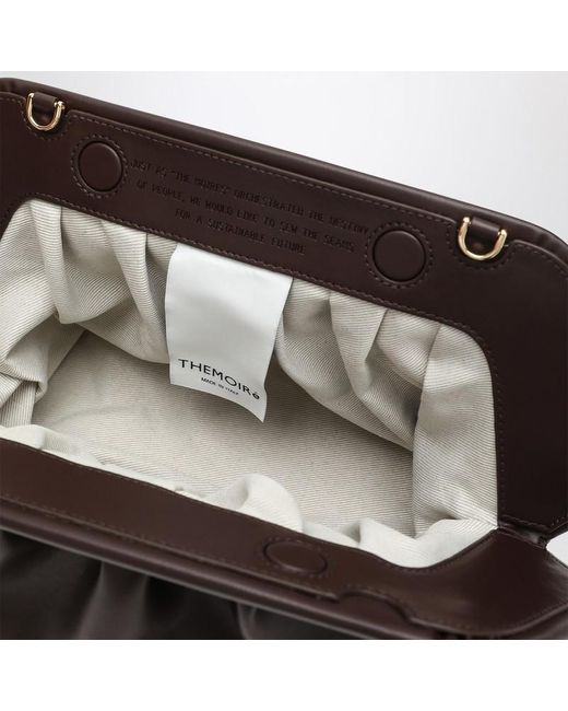 THEMOIRÈ Brown Medium Bios Clutch Ebenholz