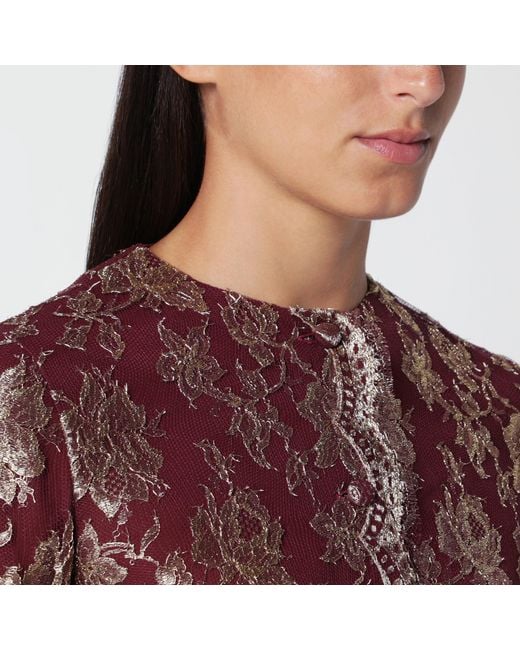 Saint Laurent Red Pepin Mini Dress