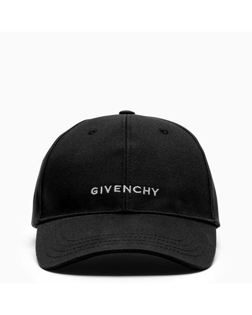 Givenchy Black Logo-embroidery Baseball Cap for men