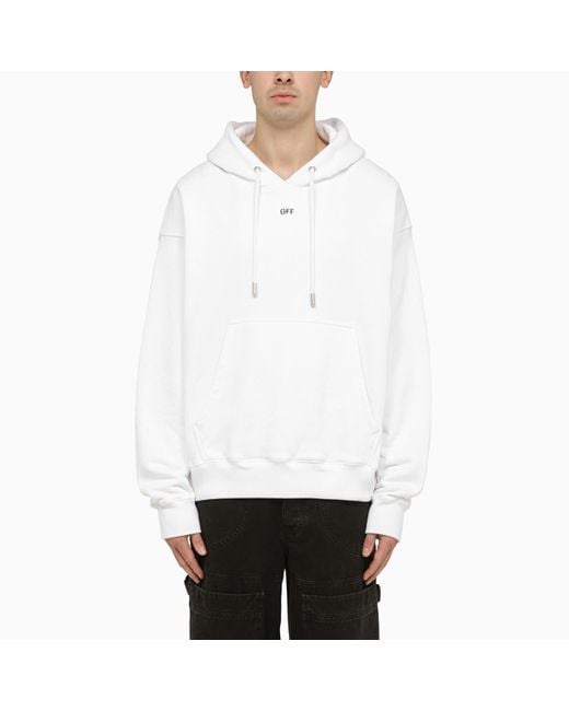 Off-White c/o Virgil Abloh White Logo-print Cotton Sweatshirt for men