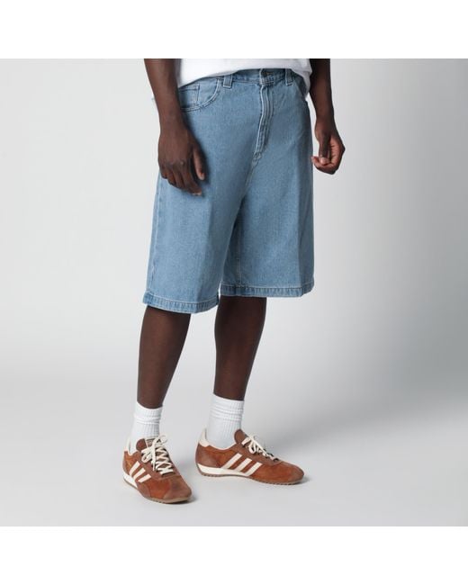 Carhartt Blue Brandon Short/Stone Bleached for men