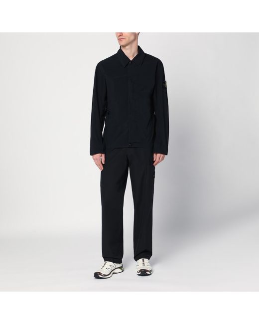Stone Island Black Overshirt Jacket for men