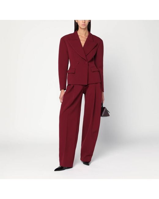 ANDAMANE Red Single-Breasted Jacket