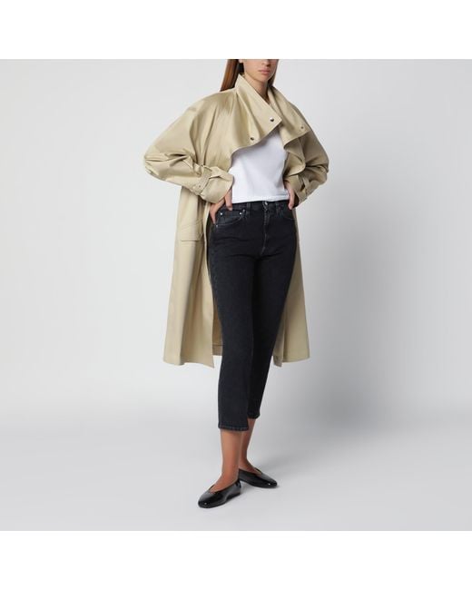 Totême Black Dark Washed Ankle-Length Jeans