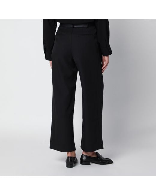 Source Unknown Black Matteo Trousers With Belt
