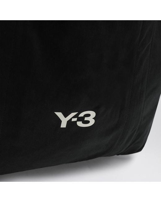 Y-3 Schwarze Tote-Bag Aus Baumwolle Mit Logo in Black für Herren