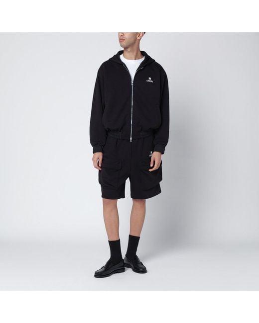 Amiri Black Cottonblend Zip Sweatshirt for men