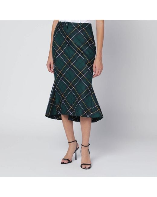 McQueen Blue Flared Skirt