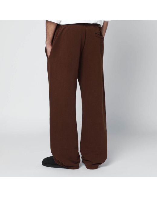 Entire studios Brown Dark Cotton Joggers for men
