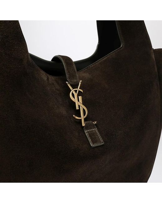 Sac Le 5 À 7 Bea En Daim Vert Mousse Saint Laurent en coloris Black