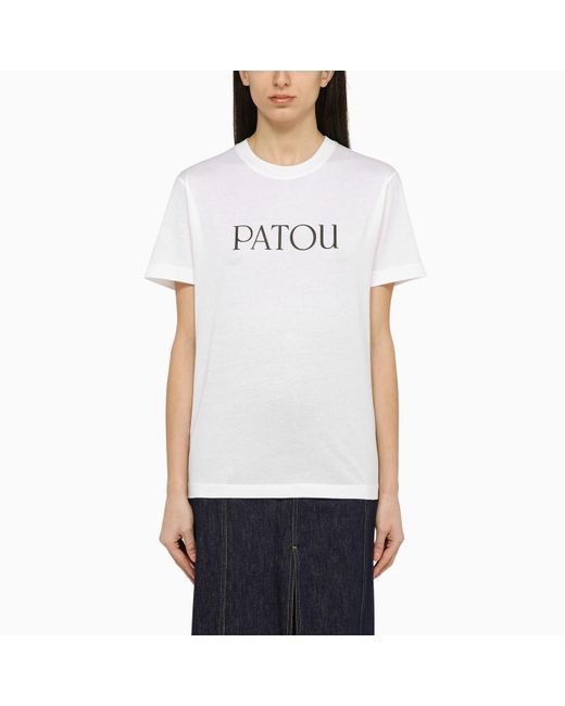 Patou White T-Shirt With Logo