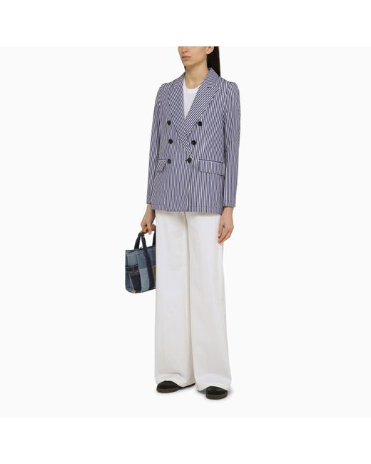 Department 5 White Misa Cotton Wide Trousers