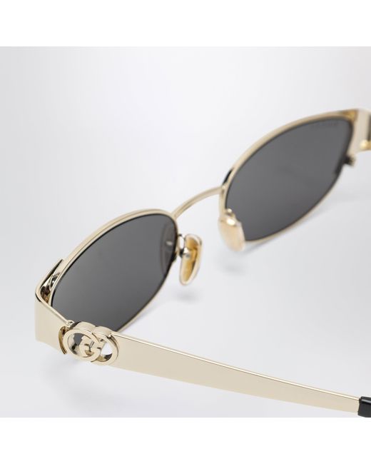 Gucci Gray Tone Oval Sunglasses