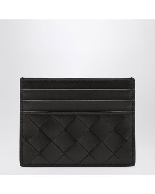 Bottega Veneta Black Fondant Intrecciato Card Holder