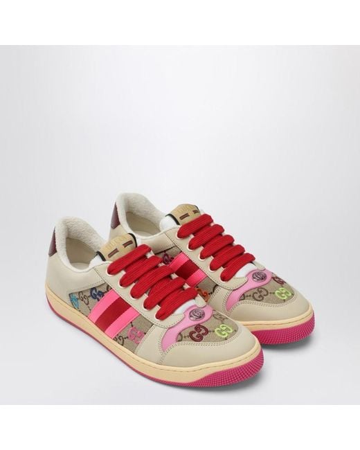 Gucci Pink Screener Trainer