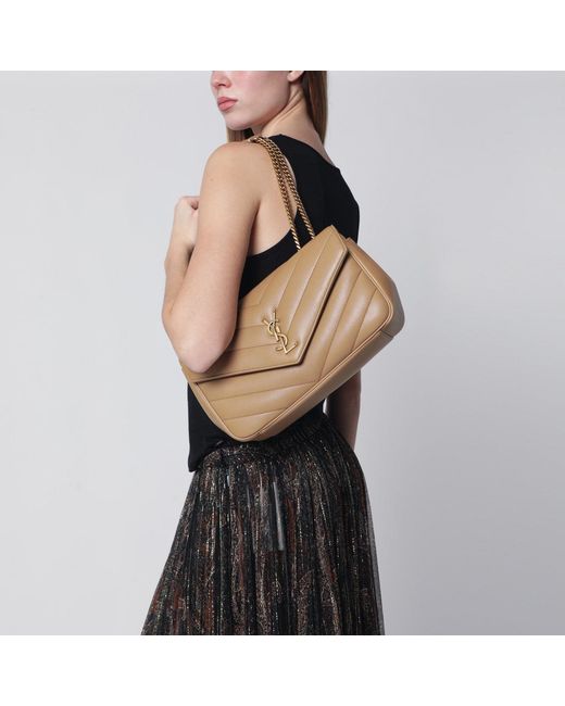 Saint Laurent Natural Medium Loulou Bag
