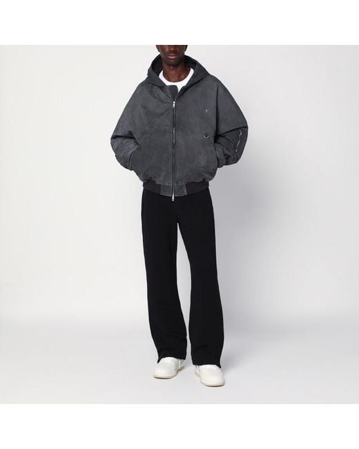 Represent Gray Faded Hooded Jacket for men