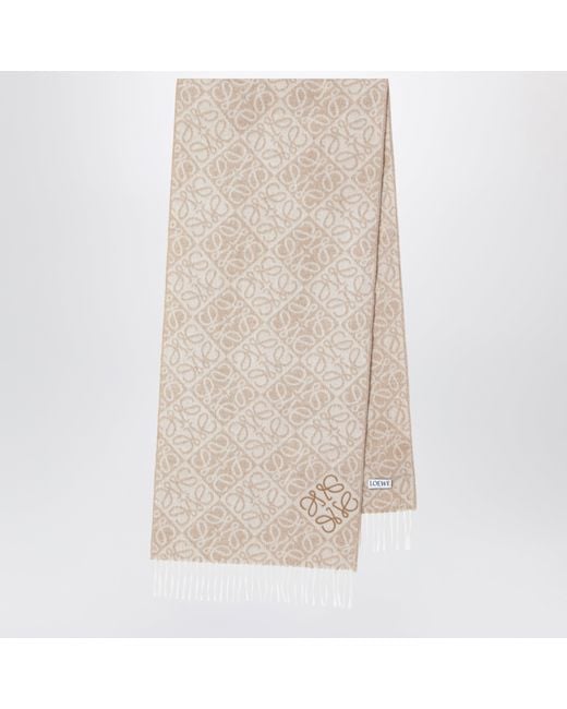 Sciarpa Anagram di Loewe in Natural