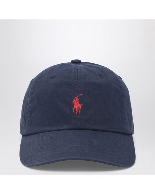 Polo Ralph Lauren Blue Newport Baseball Cap With Logo