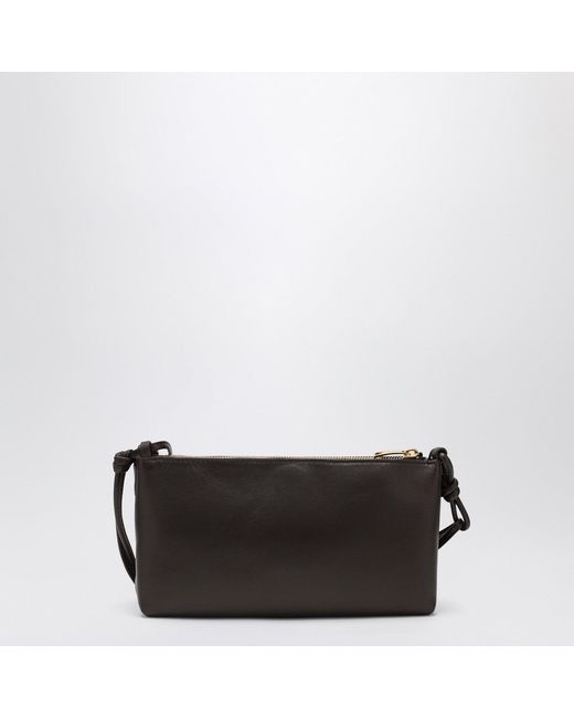 Bottega Veneta Black Double Patch Fondant Leather And Intrecciato Bag
