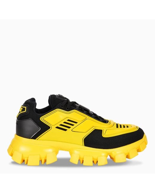Prada Yellow Cloudbust Thunder Sneakers for men