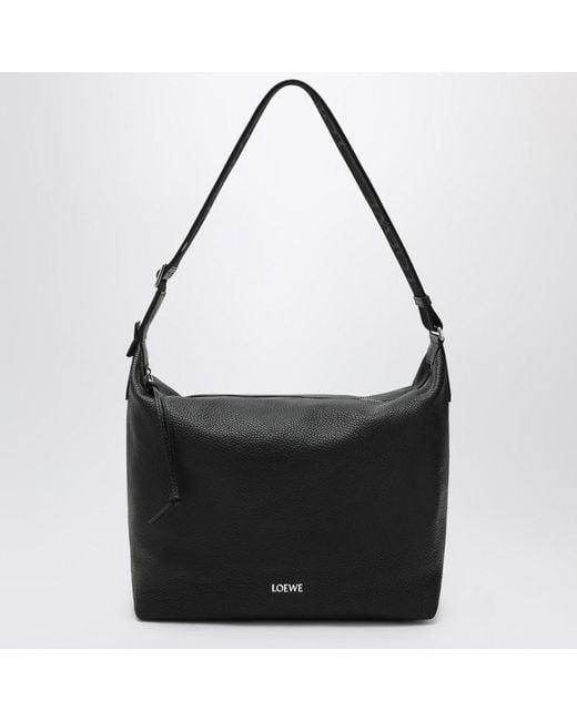 Borsa a tracolla piccola cubi nera di Loewe in Black da Uomo