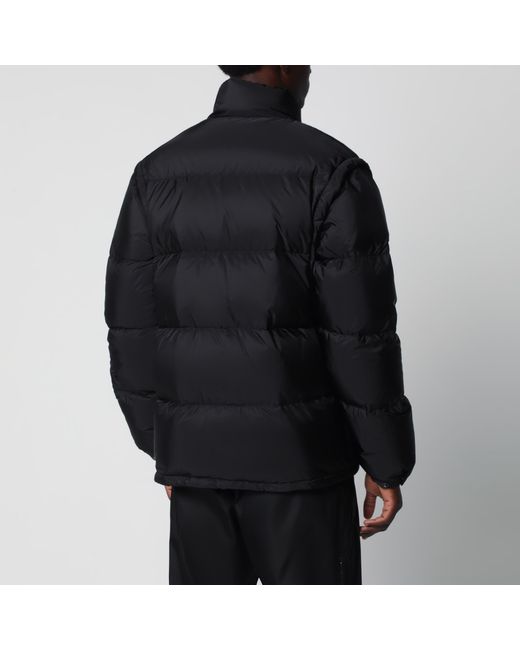 Prada Black Convertible Re-Nylon Down Jacket for men