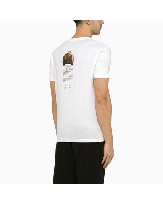 Stone Island White Archivio Project T-shirt for men