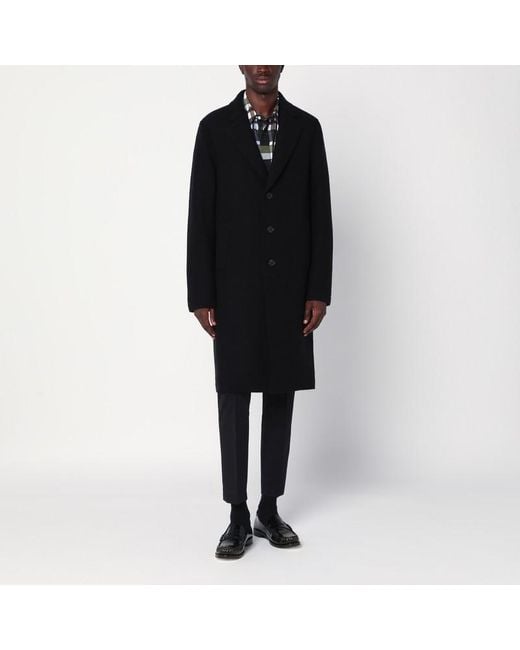Cappotto monopetto in lana di Harris Wharf London in Black da Uomo