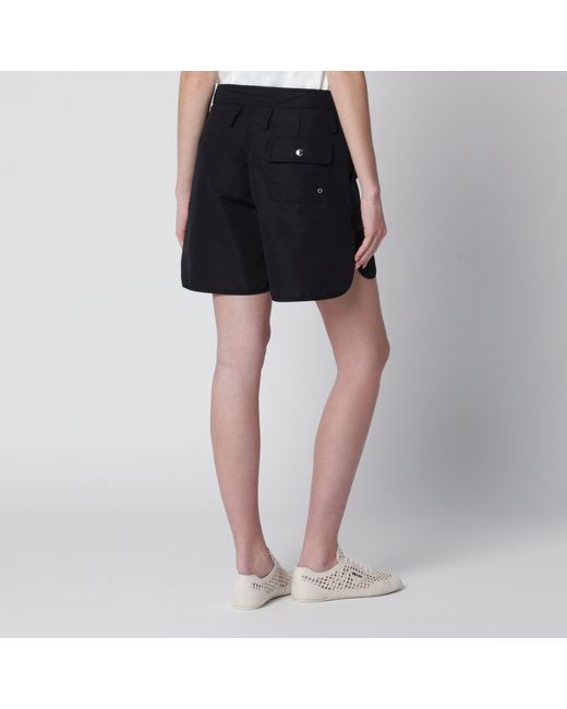 Prada Black Re-Nylon Shorts With Drawstring