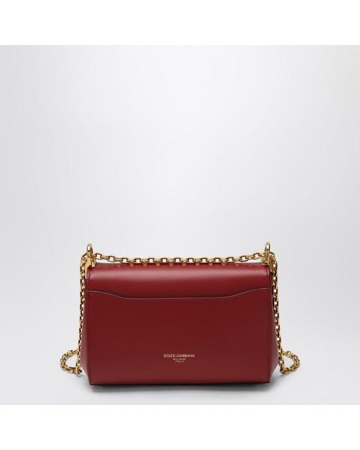 Dolce & Gabbana Red Kleine Rote Schultertasche Marlene