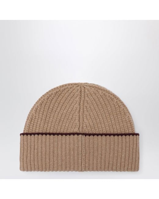 Chloé Brown Encoeur Wool And Cashmere Beanie