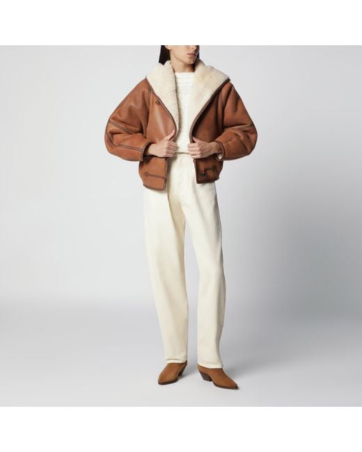 Isabel Marant Natural Lisha Barrel Jeans