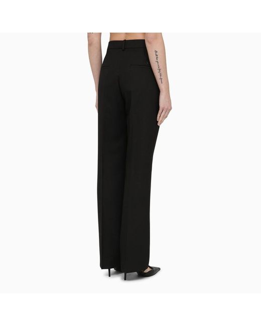 Pantalone regolare in misto viscosa di Calvin Klein in Black