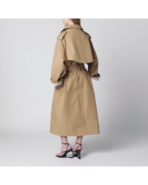 Frankie Shop Natural Riva Trench Coat