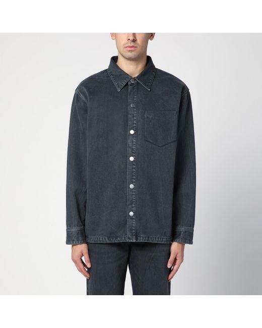 AMI Blue Denim Shirt for men