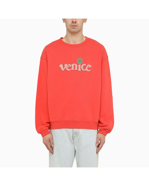 ERL Venice Red Sweatshirt for men