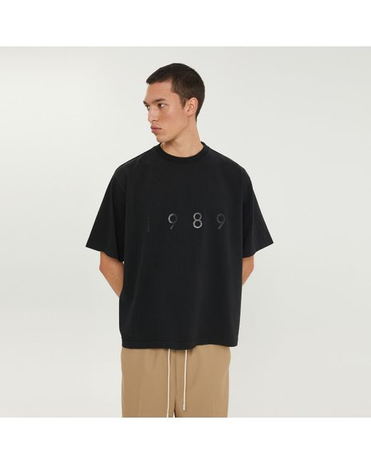 1989 STUDIO Black 1989 Logo's/S T-Shirt for men