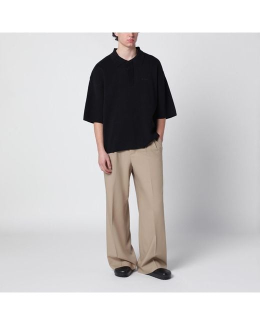 Entire studios Black Long-sleeve Polo for men
