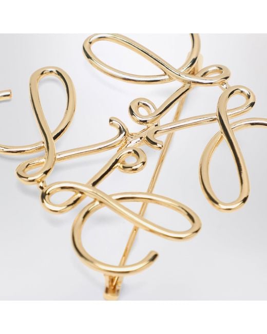 Loewe Metallic Anagram Brooch