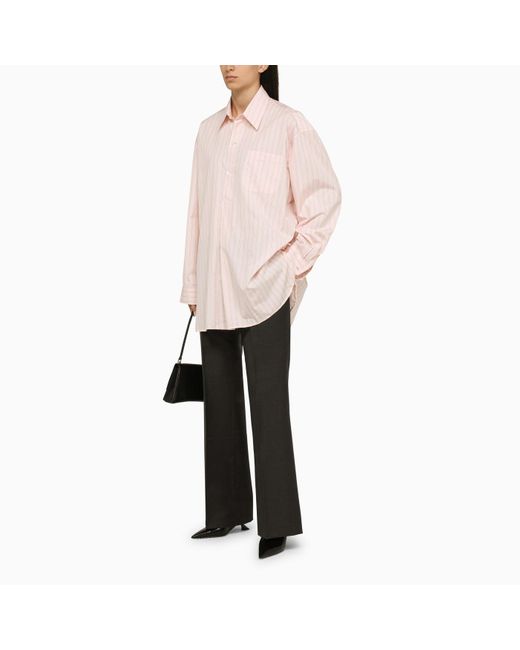 Our Legacy Pink Striped Oversize Shirt